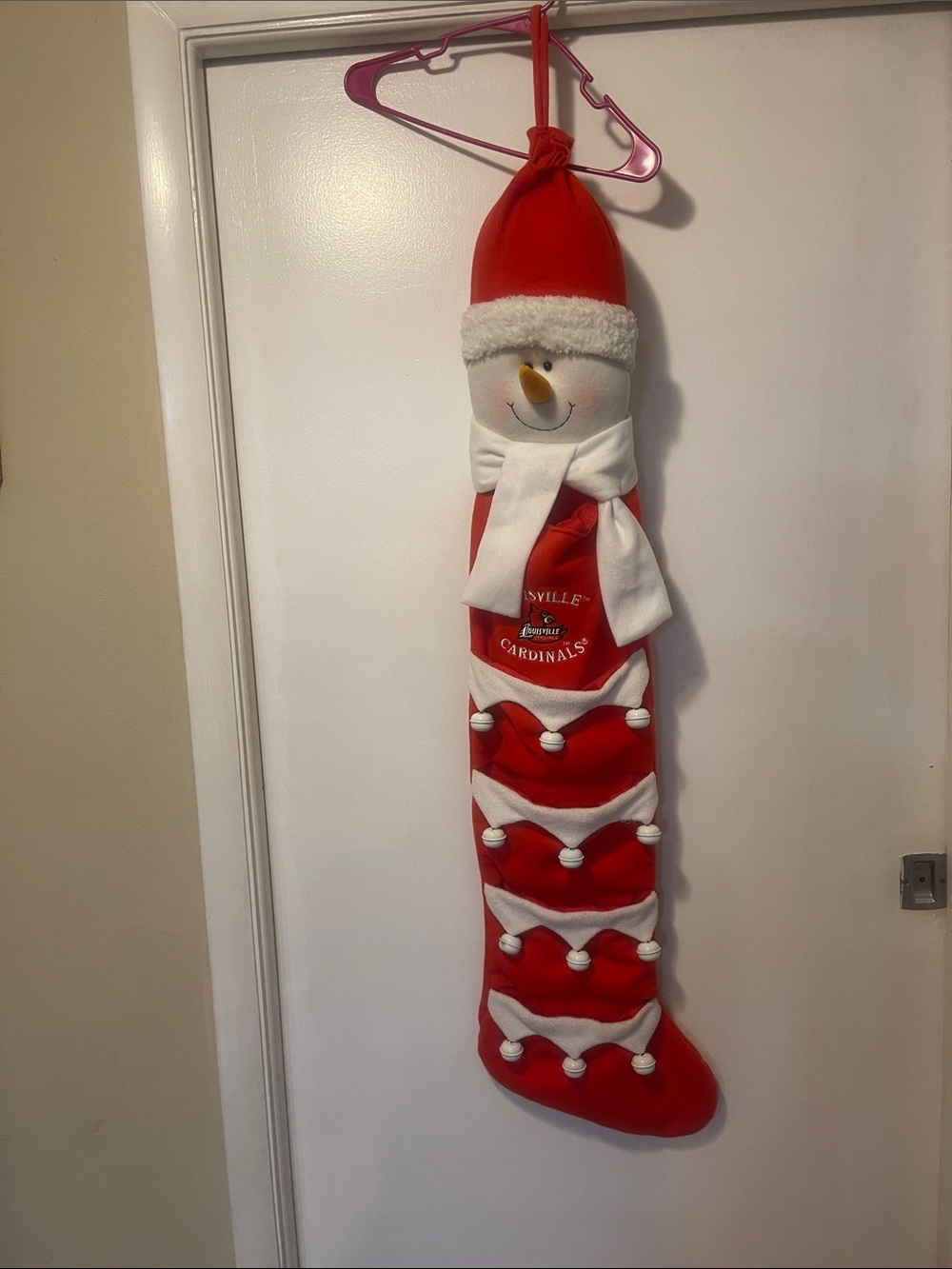 GIANT Louisville Cardinals stocking for Christmas
